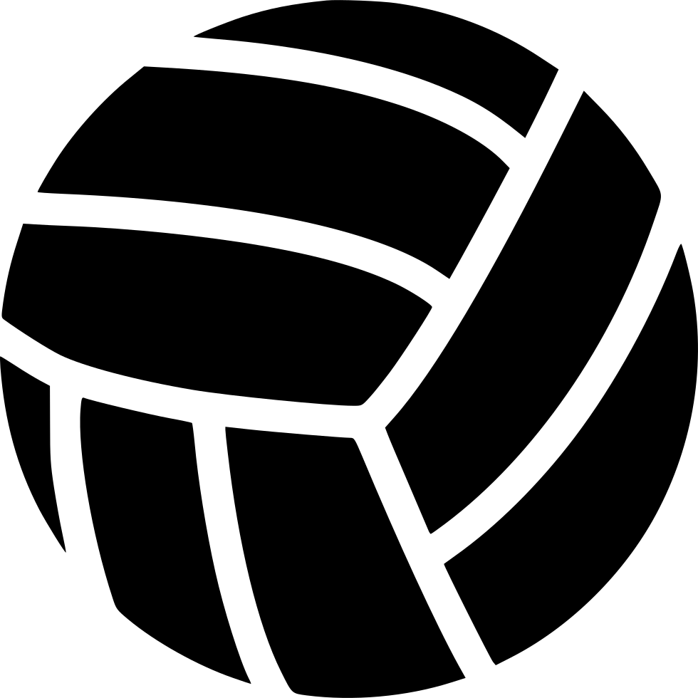 Clipart volleyball simple. Icon svg png free