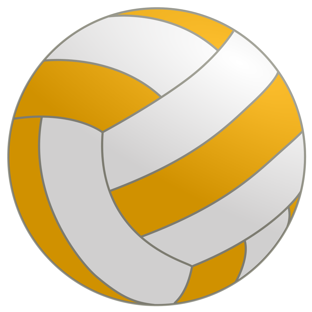 clipart volleyball simple