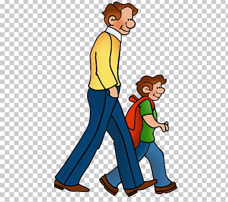 clipart walking 2 boy