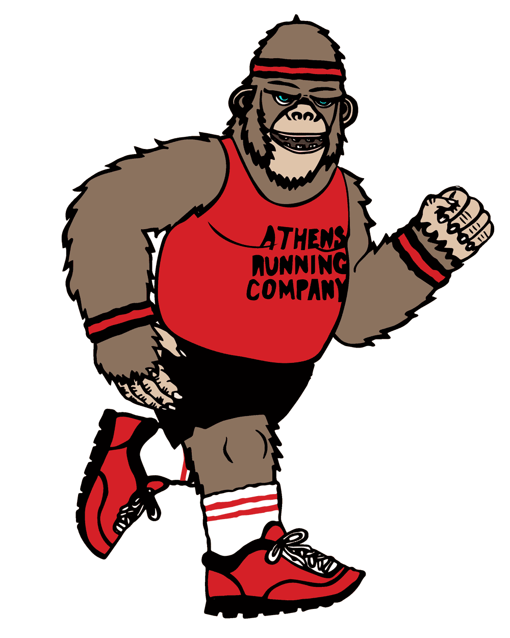 The process athens running. Weight clipart fit person