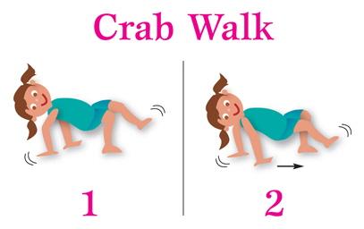 clipart walking crab