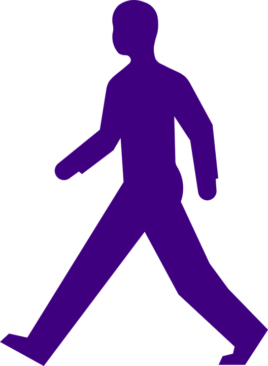 Man silhouette at getdrawings. Clipart walking fast