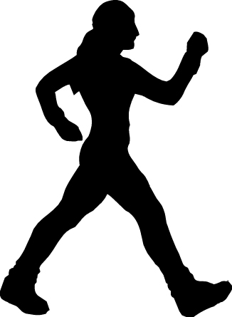Runner clipart physical activity. How walking fast improves