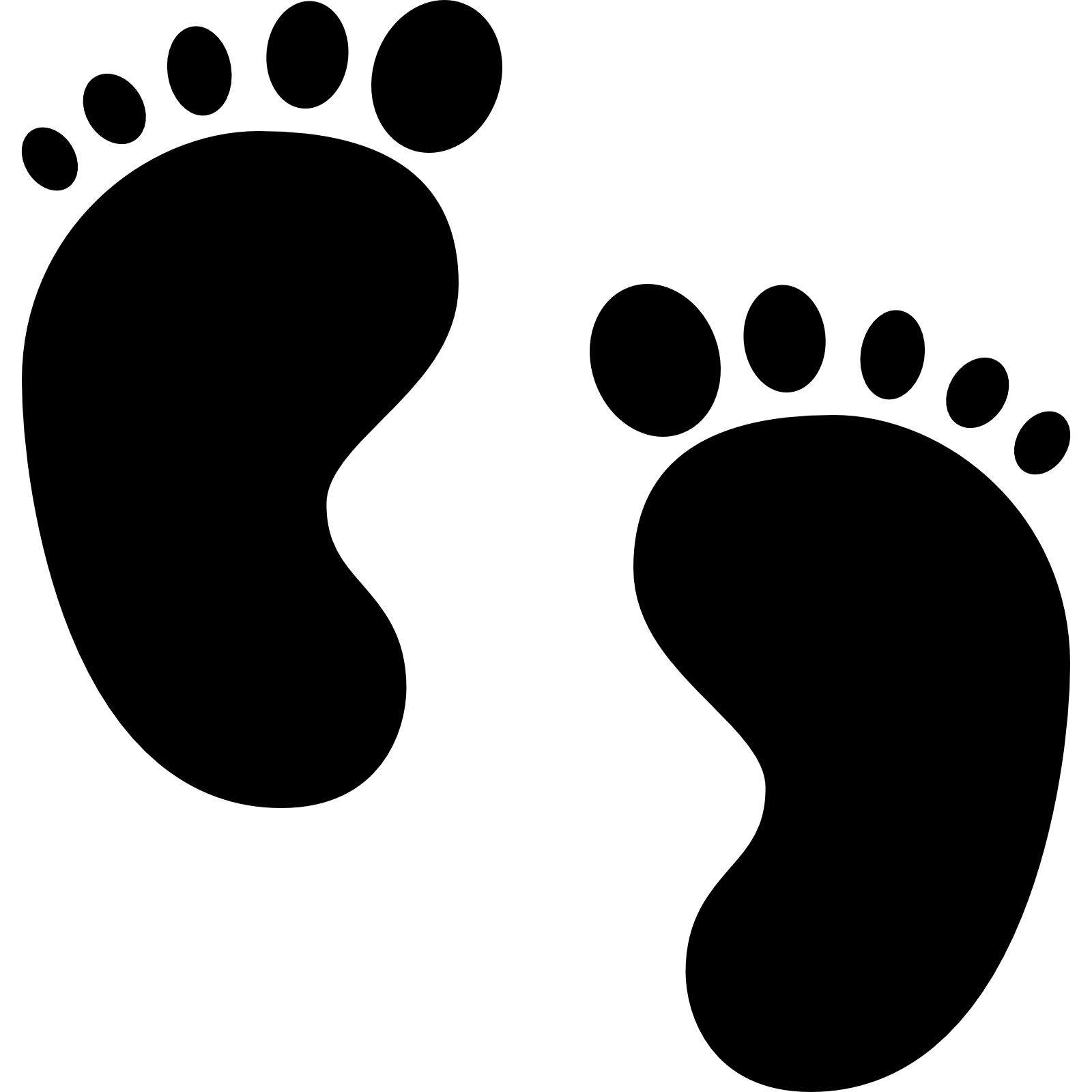 clipart walking foot