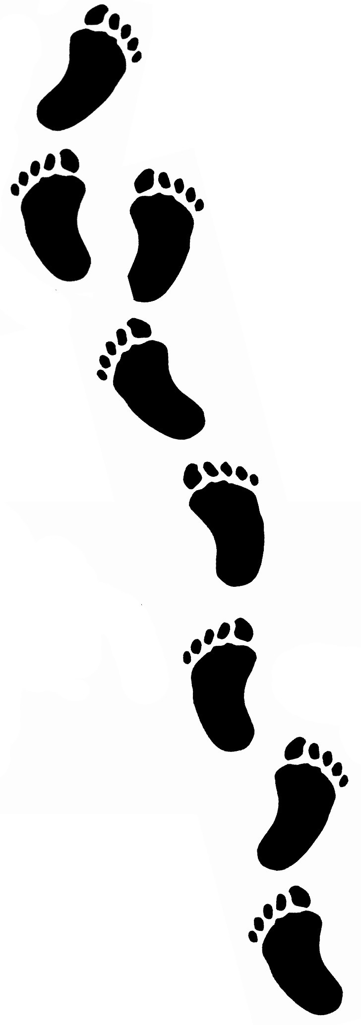 Free walking footprint cliparts. Footsteps clipart path