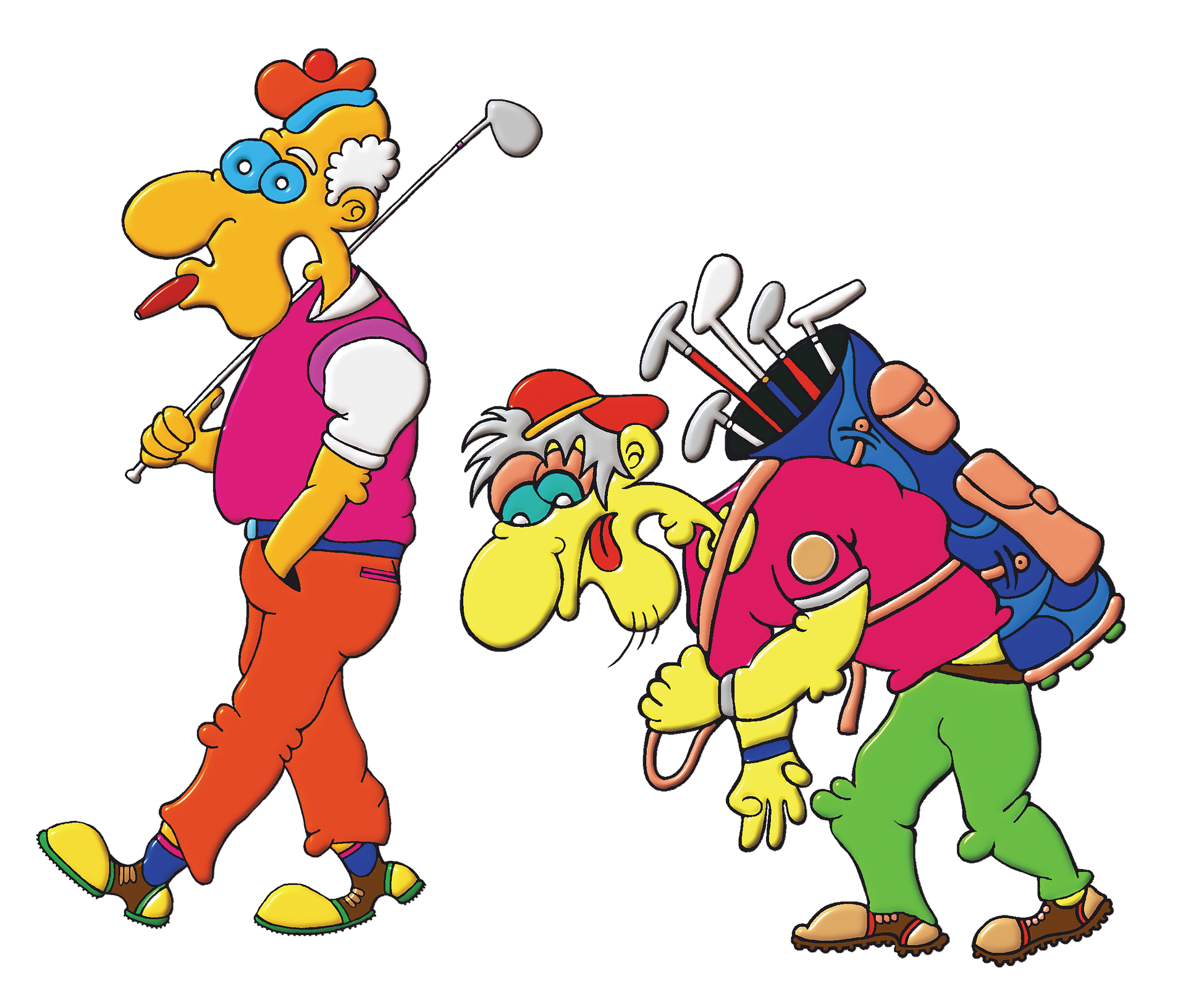 golfing clipart golf group