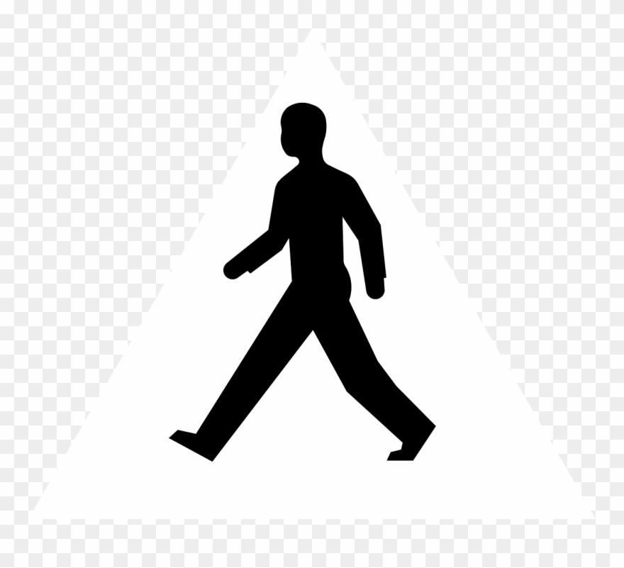 clipart walking human body silhouette