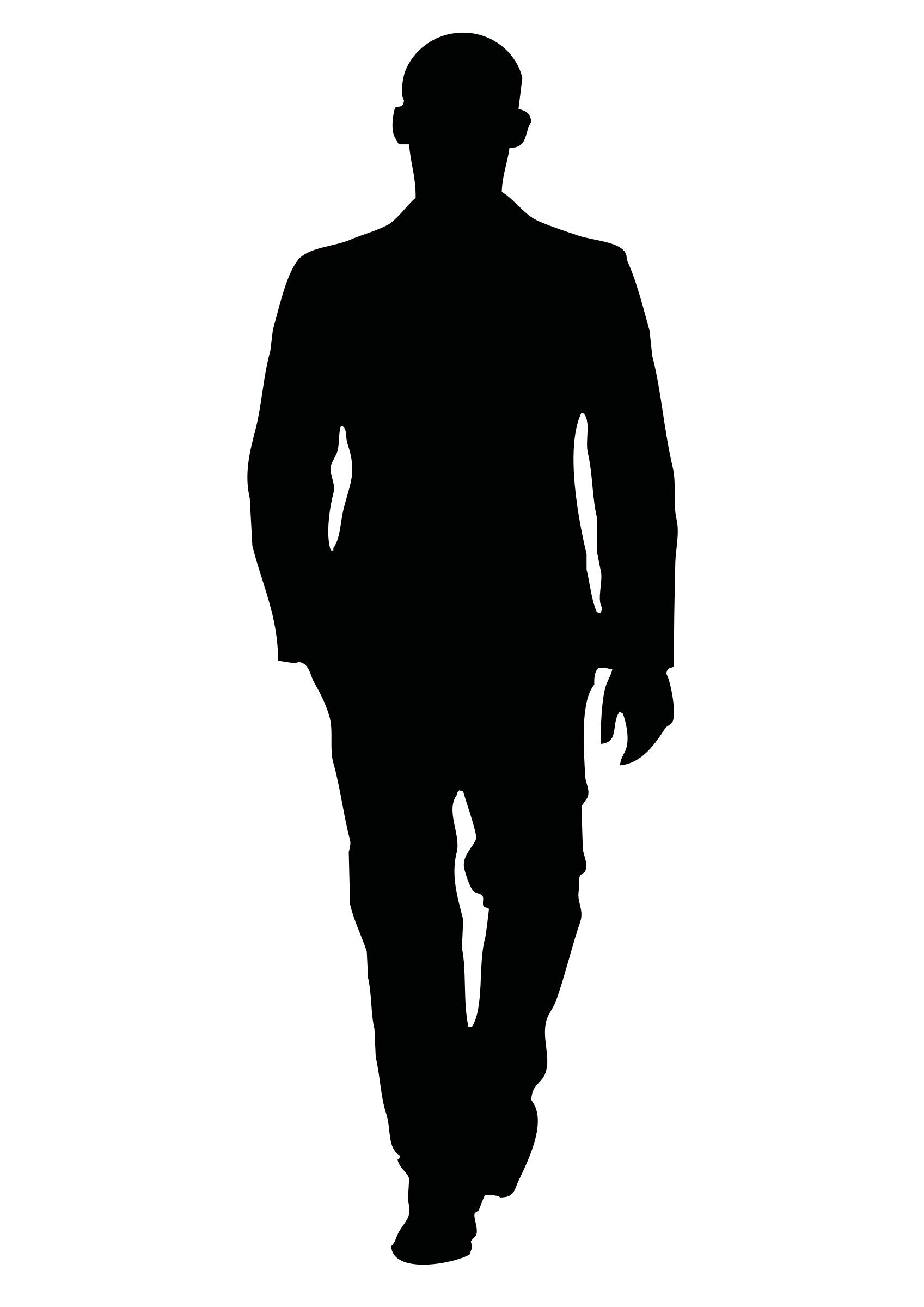 clipart walking male person