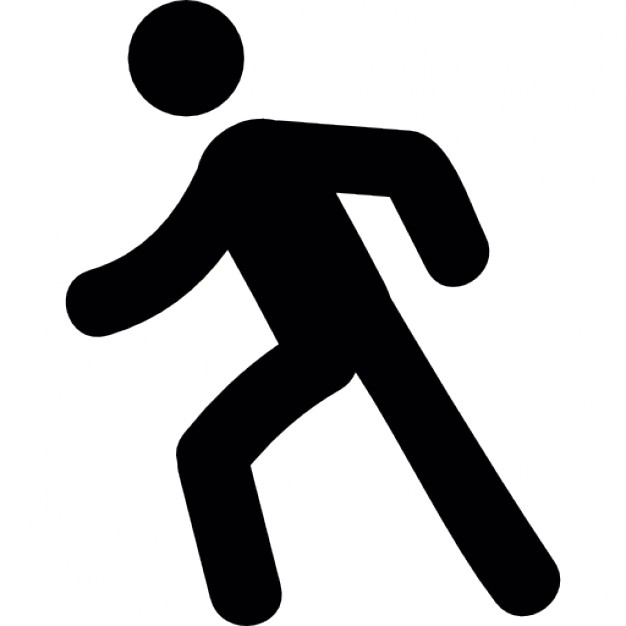 Clipart walking marche. Person icon free icons