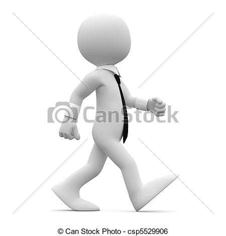 Pied station . Clipart walking marche