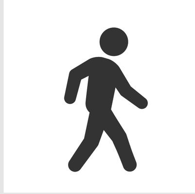 Clipart walking pedestrian. Athletics and gymnastics icon