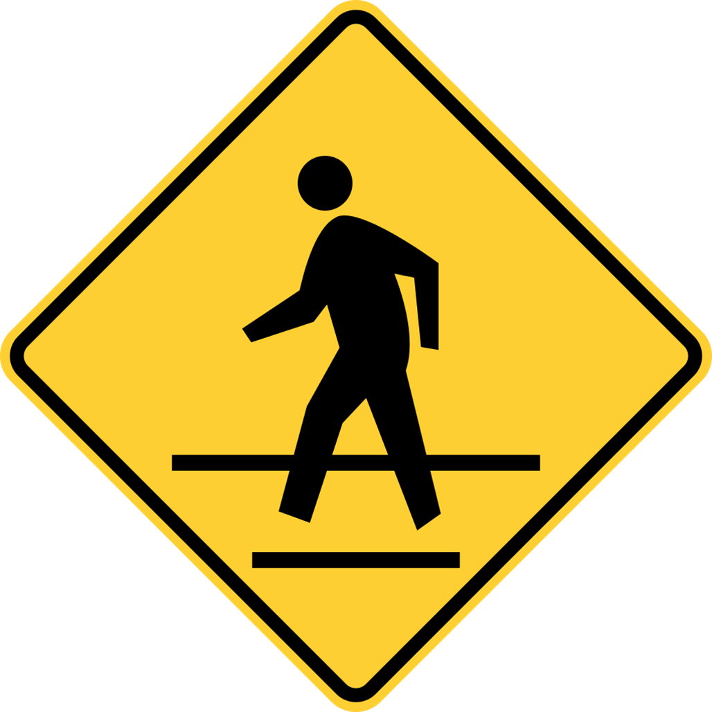 Clipart walking pedestrian. Safety tips police notices
