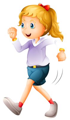 clipart walking sports day