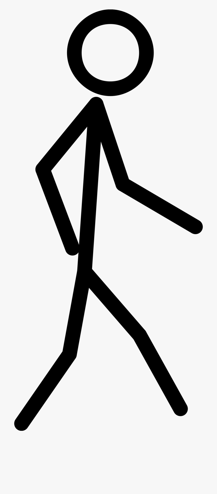 clipart walking stick figure