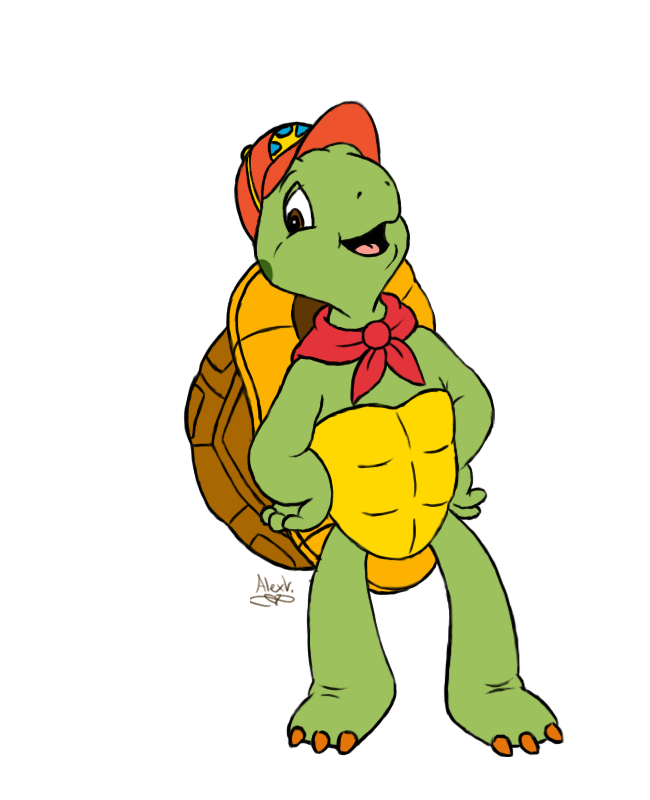 Franklin turtle by thehighhills. Clipart walking tortoise
