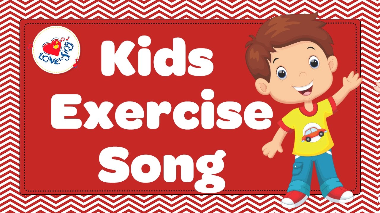 Kids exercise song hearty. Clipart walking tune