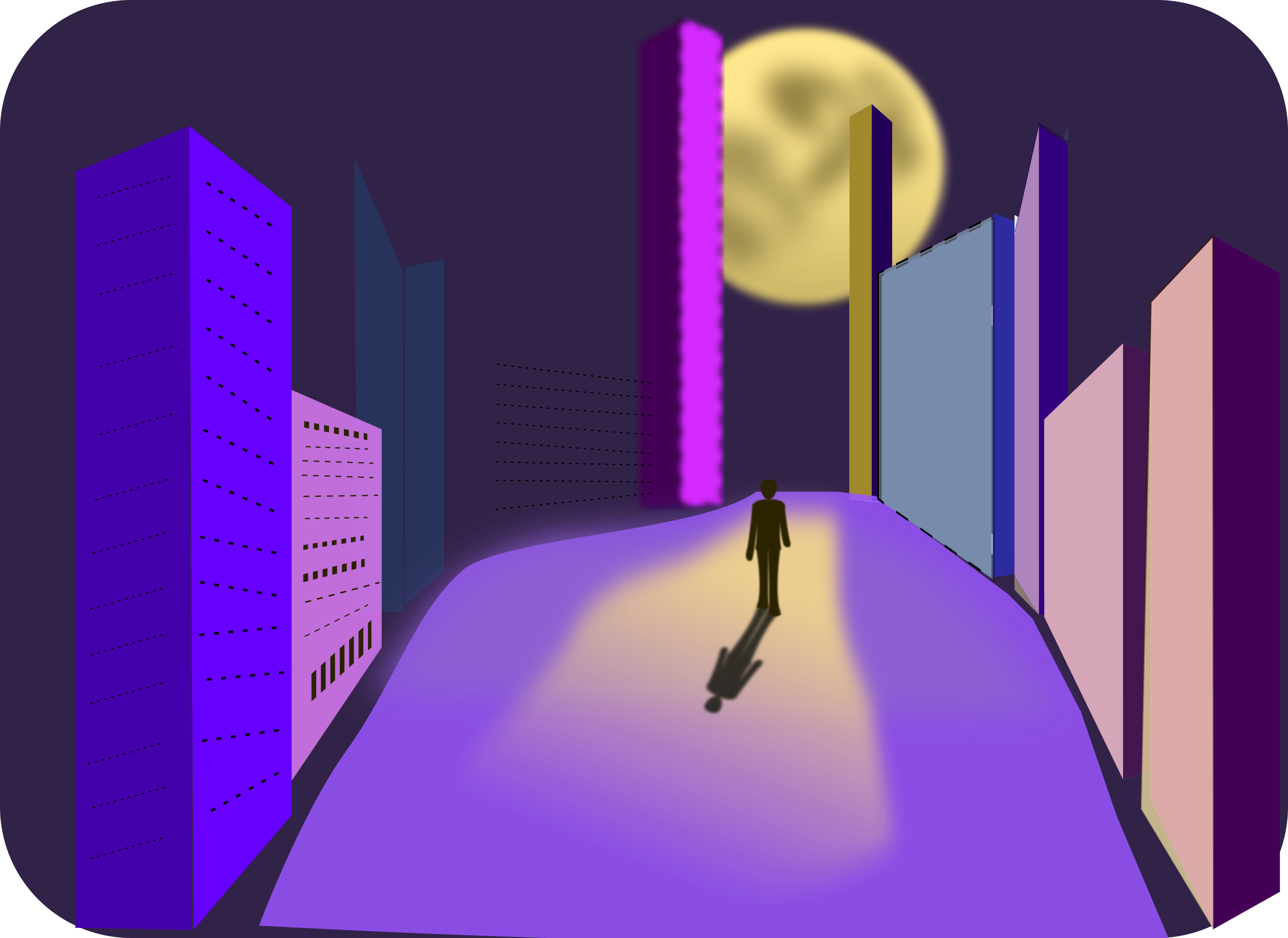 night clipart city