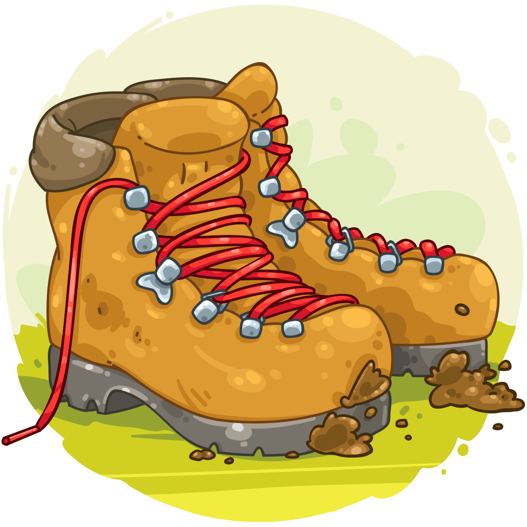 hike clipart boot