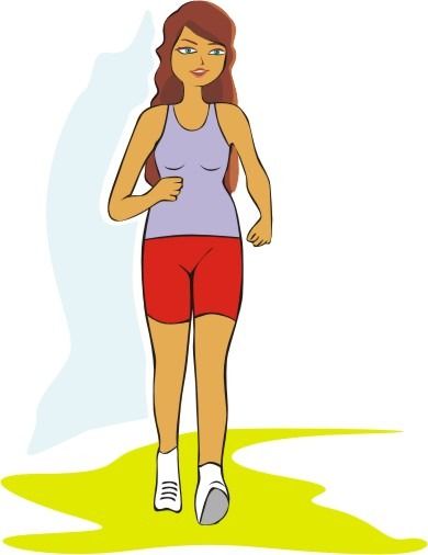 exercising clipart walking fitness