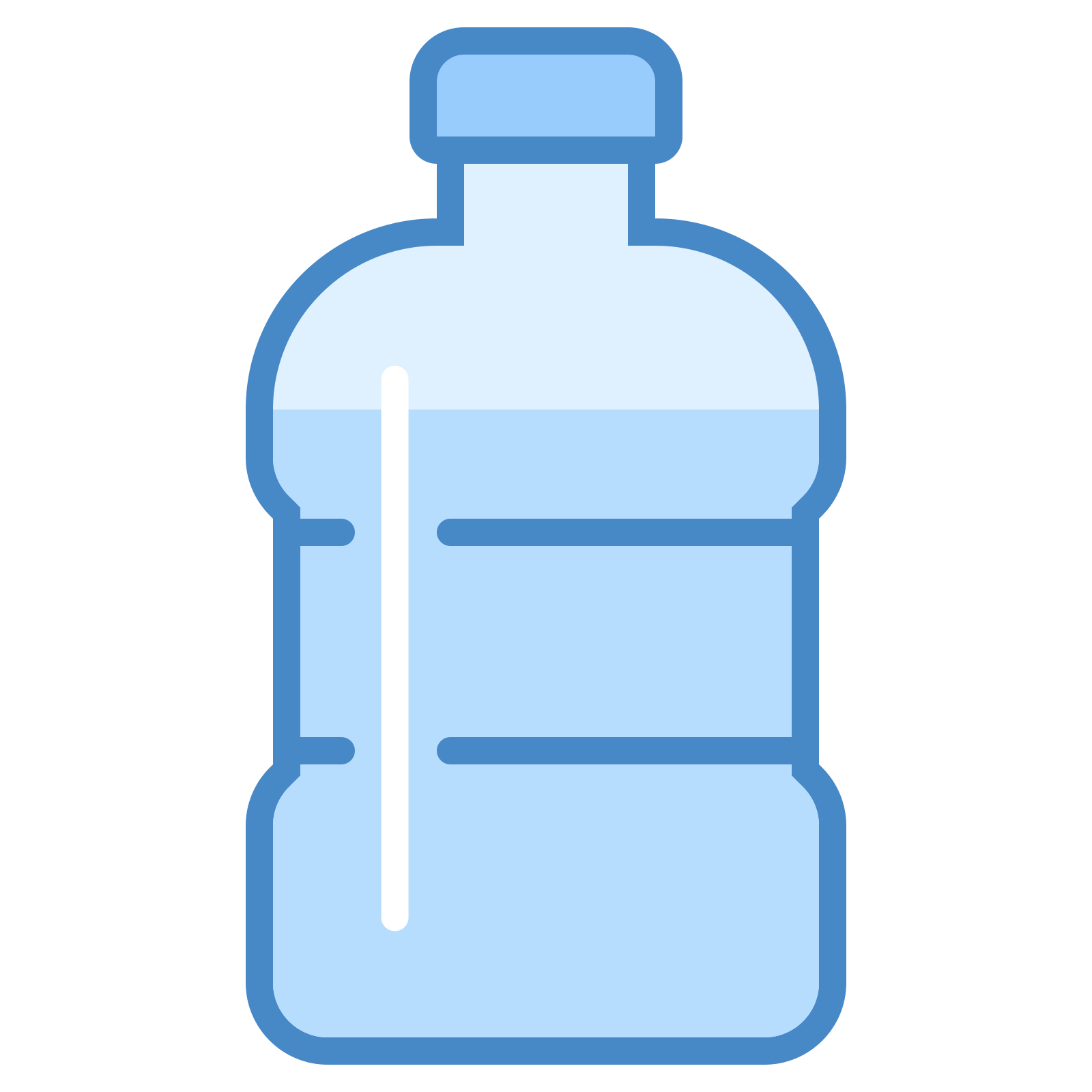 clipart water bottled