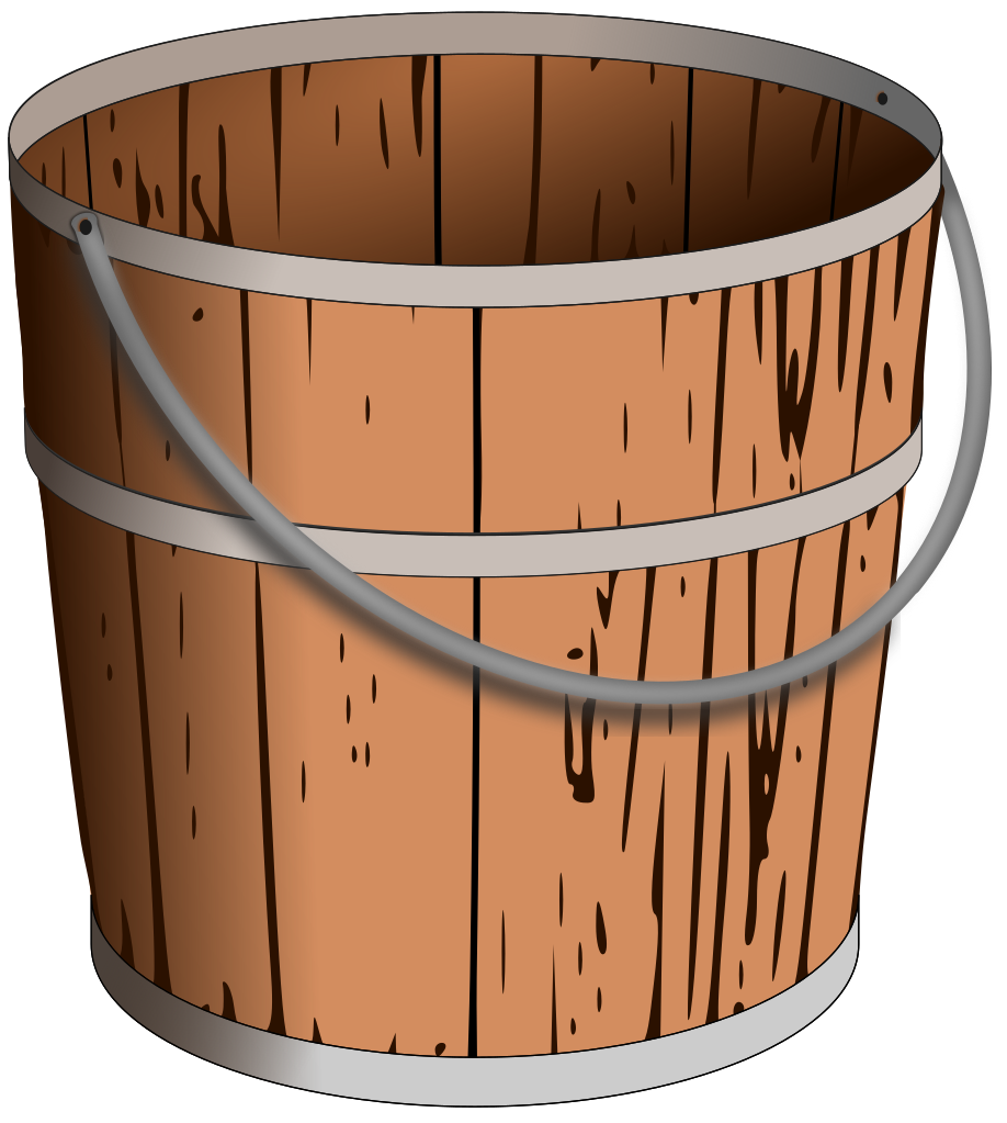 clipart water bucket