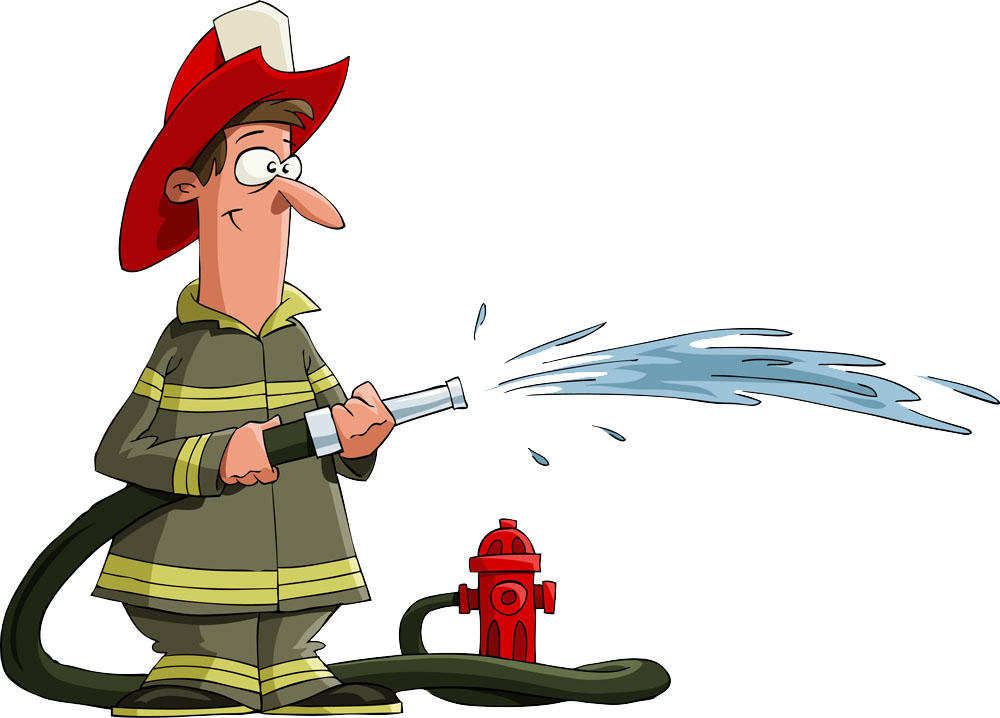 fireman clipart firehose