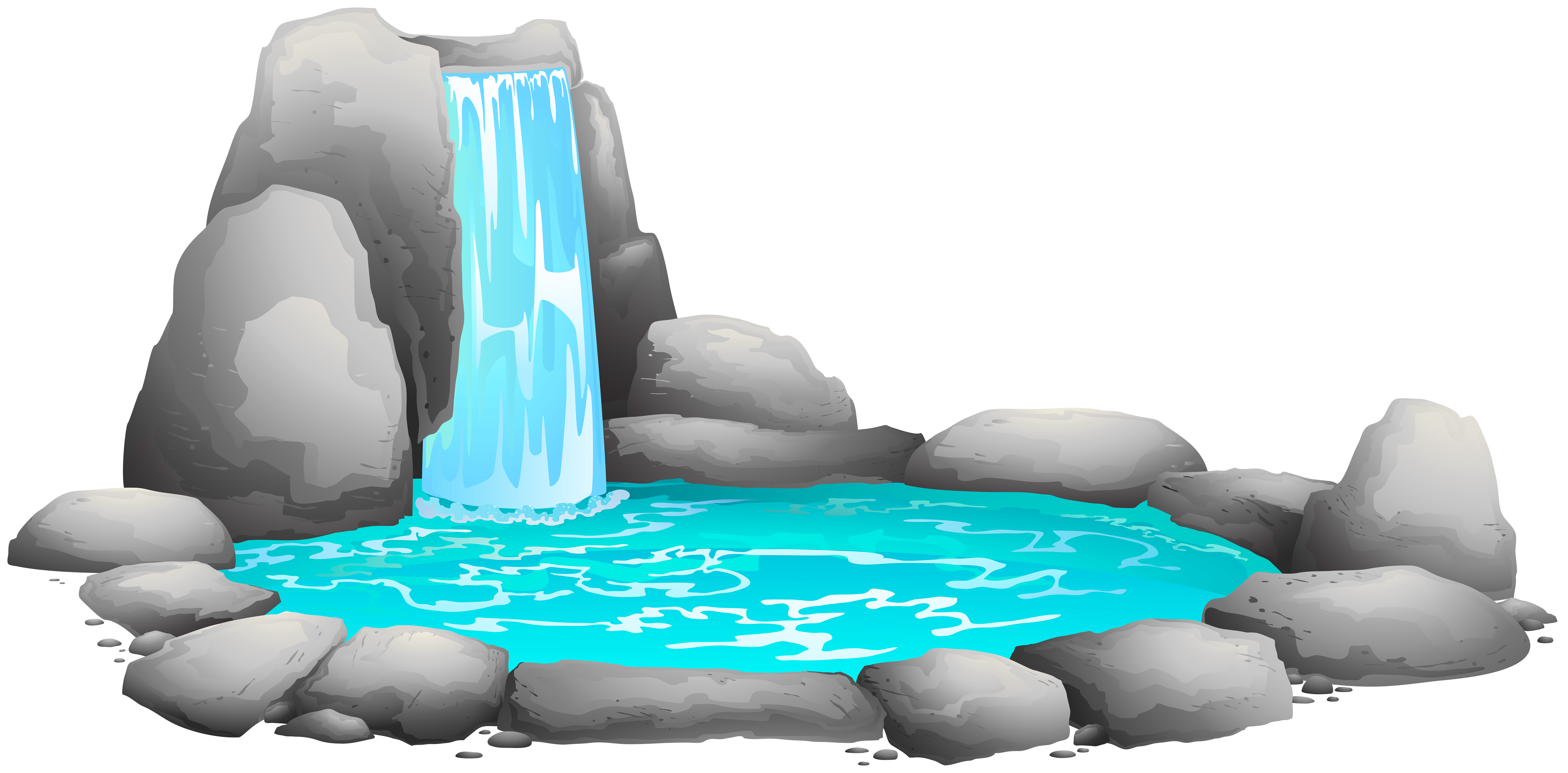 Water clipart inflatable. Waterfall png clip art