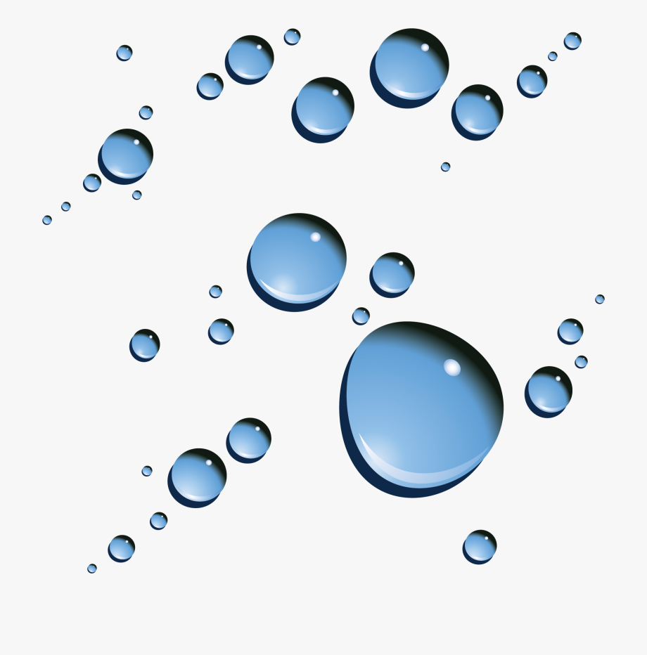 Droplets drops . Water clipart simple