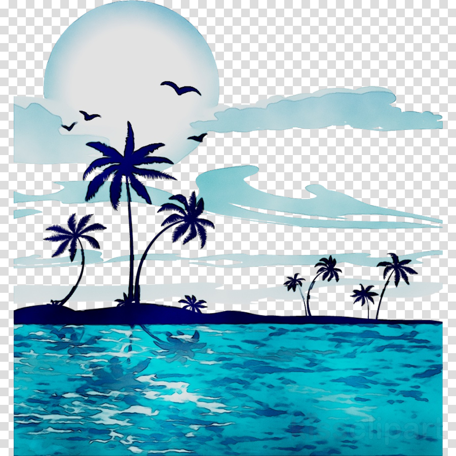 clipart water sky