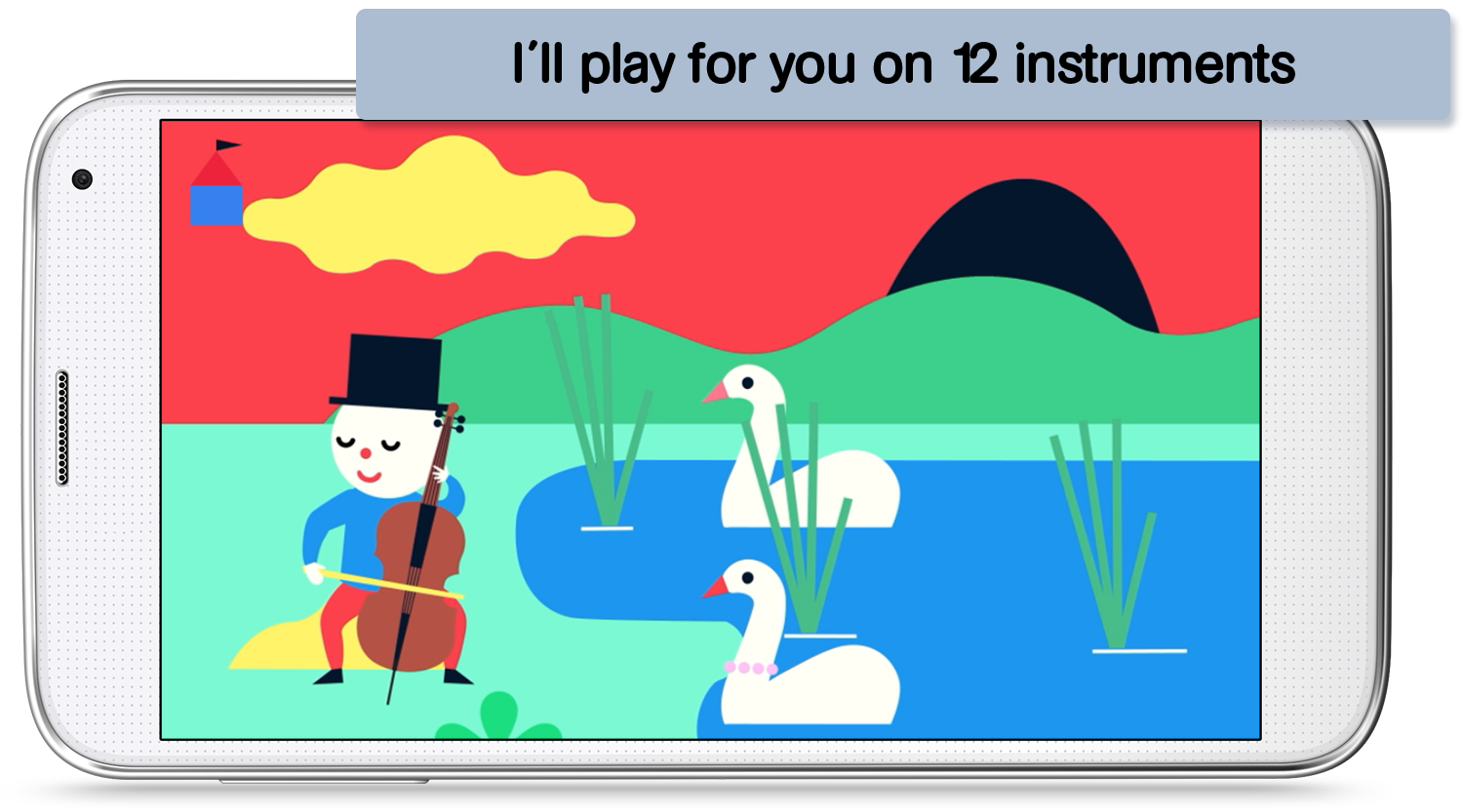 Tongo music discover app. Xylophone clipart water