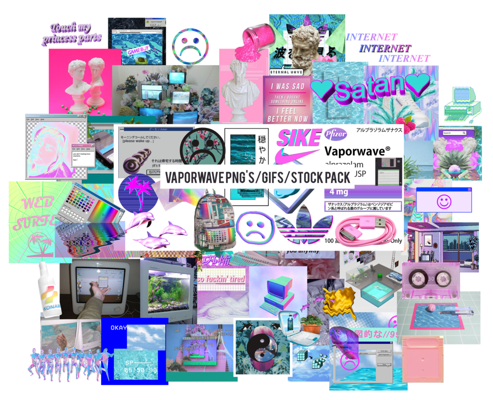 clipart wave aesthetic