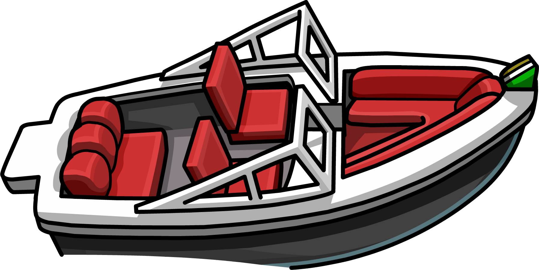 clipart wave boat