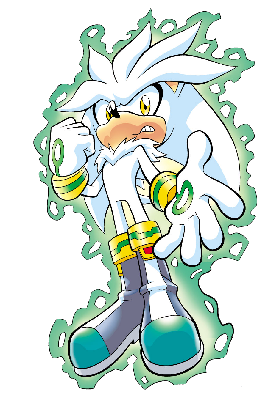 Waves clipart comic. Silver the hedgehog pre