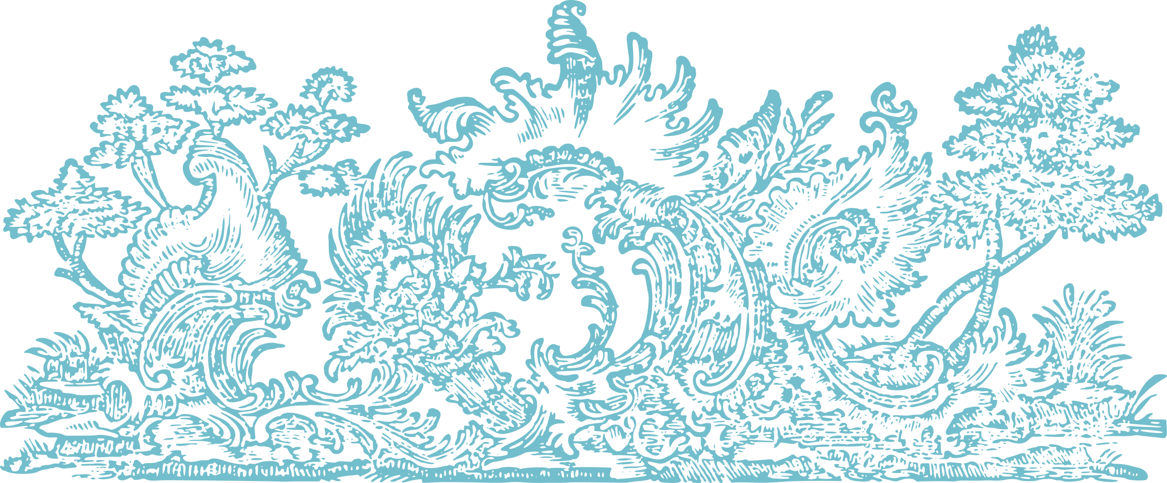 Waves clipart flood. Ornamental and trees big