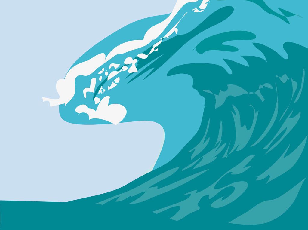 clipart wave giant wave