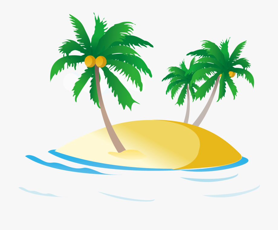 clipart wave palm tree