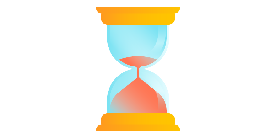 hourglass clipart broken