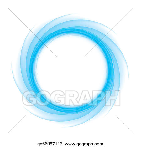 Waves clipart round. Vector art blue wave
