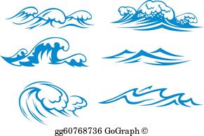 Waves clip art royalty. Clipart wave small wave