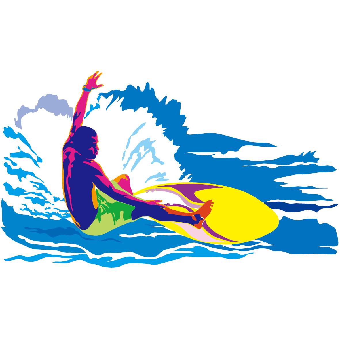 Splash clipart beach wave. Big surfing clip art