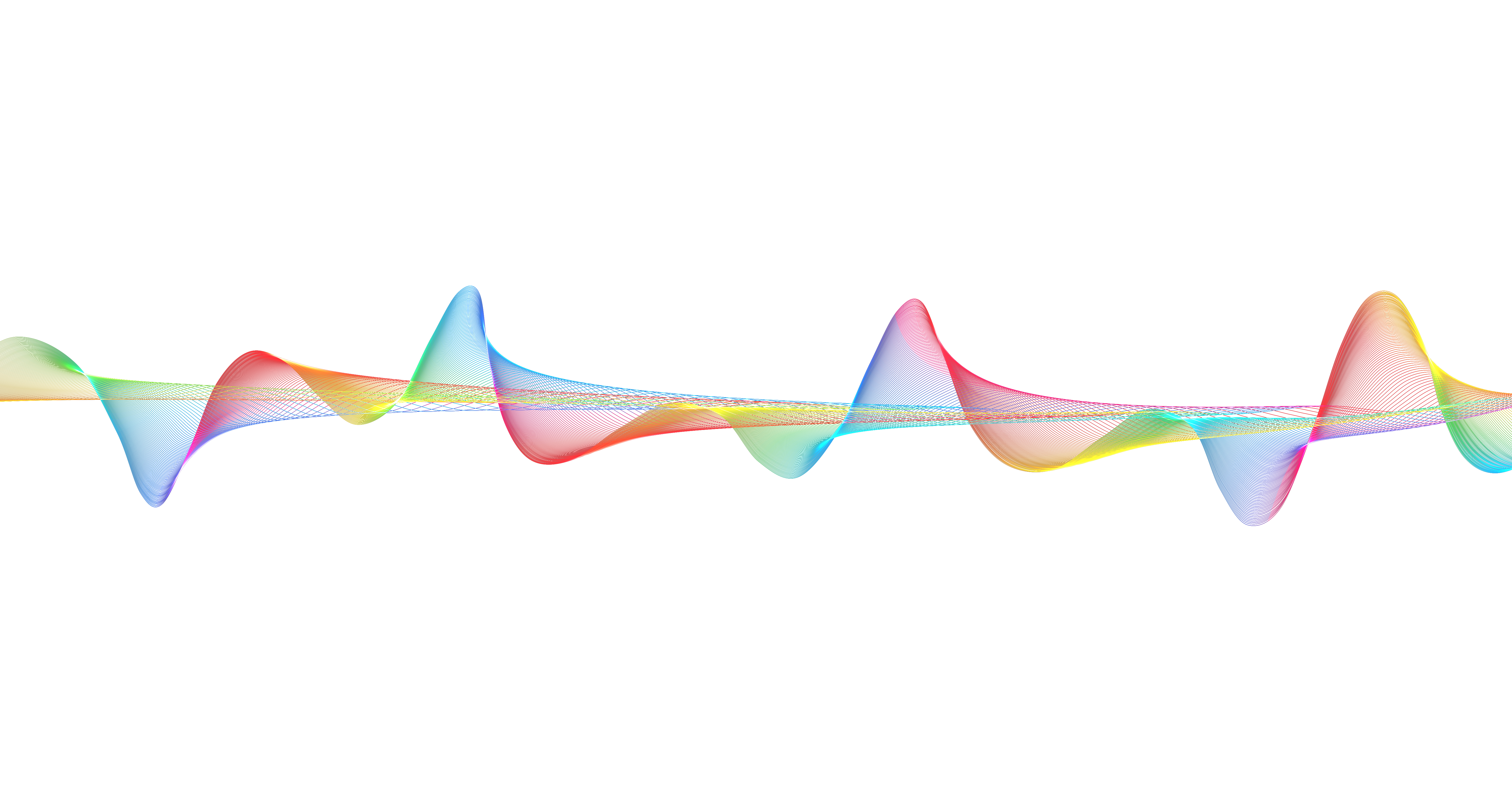 colorful wave graph