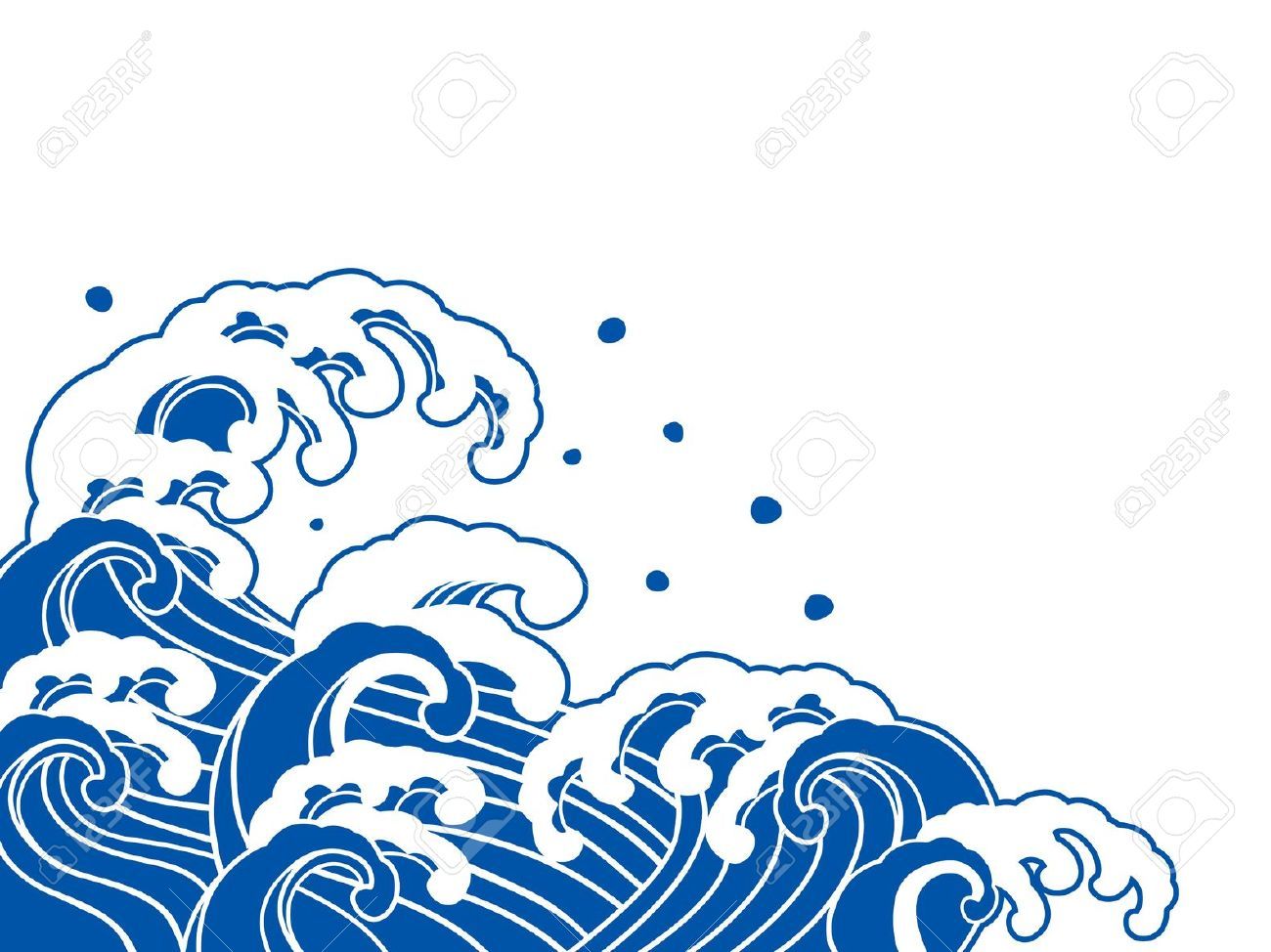Stock vector making this. Waves clipart wave japanese