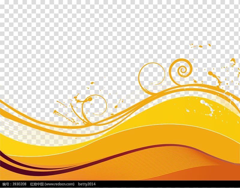 clipart wave yellow
