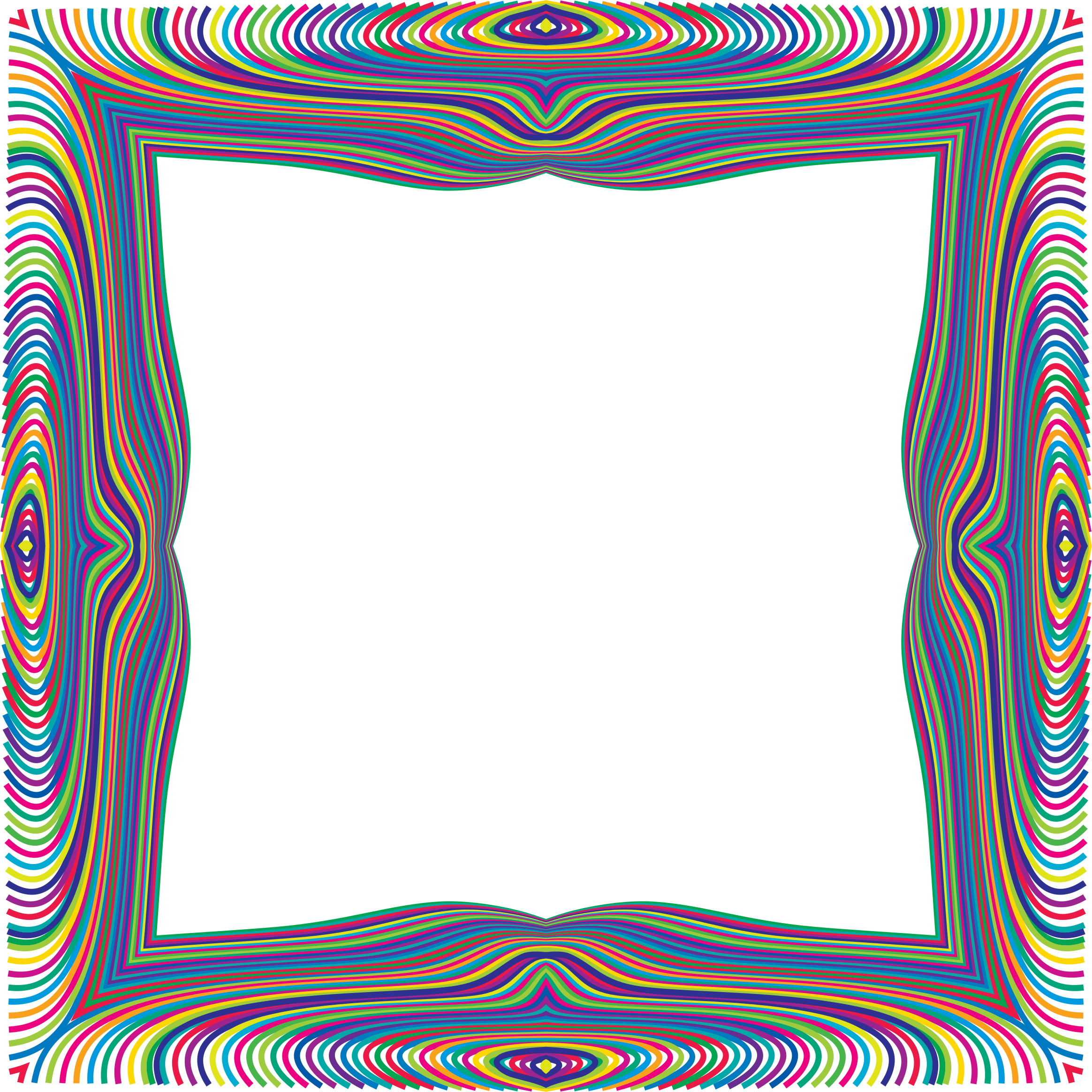 Prismatic big image png. Waves clipart frame