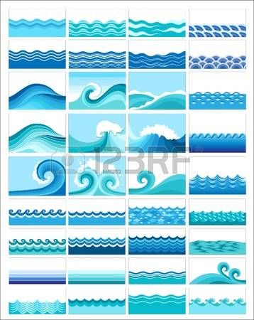 clipart waves river wave