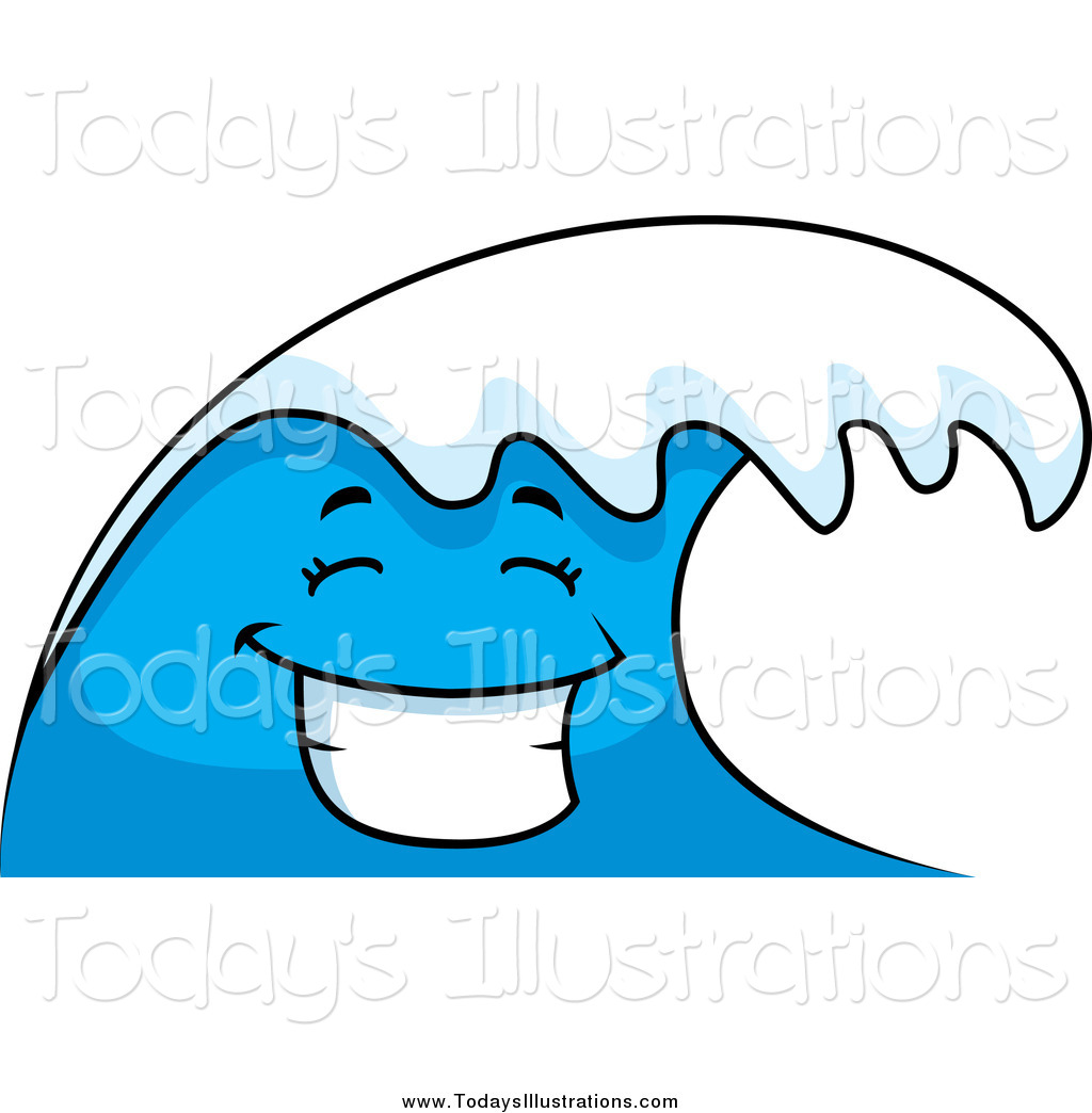 clipart waves smile