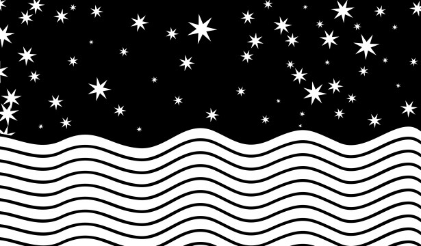 clipart waves star
