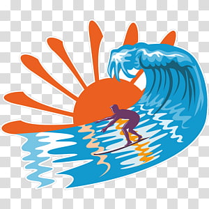 clipart waves surfboard