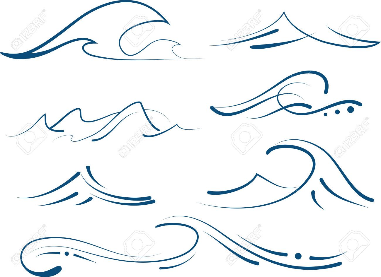 Clipart waves wave hawaiian. Stock vector gift ideas
