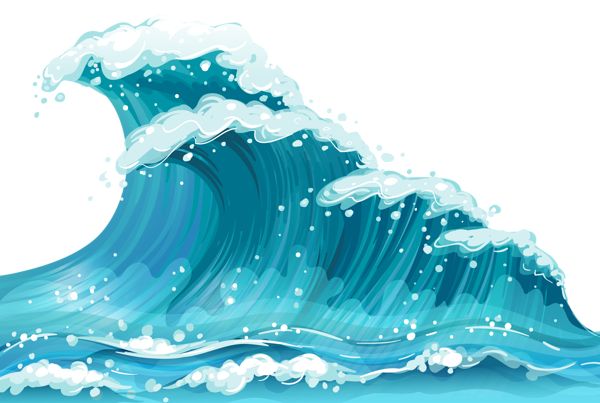 clipart waves wave outline